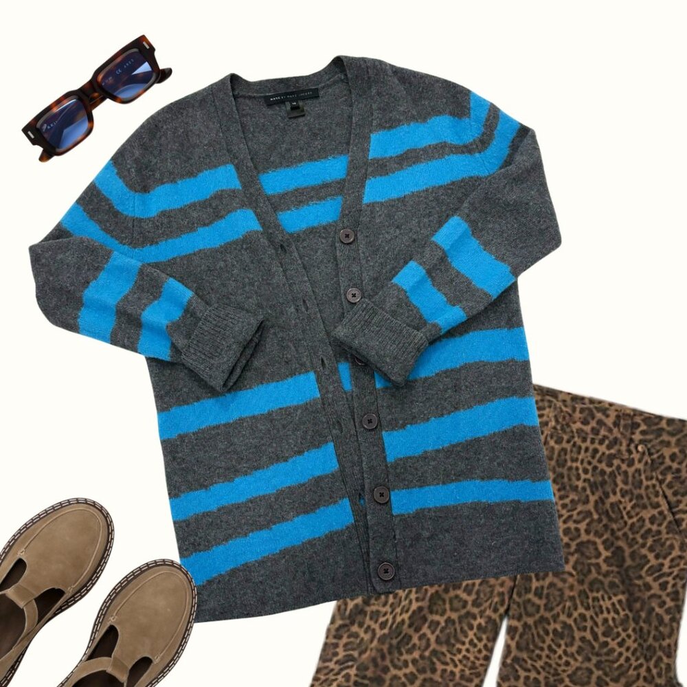 marc by marc jacobs striped cardigan sweater